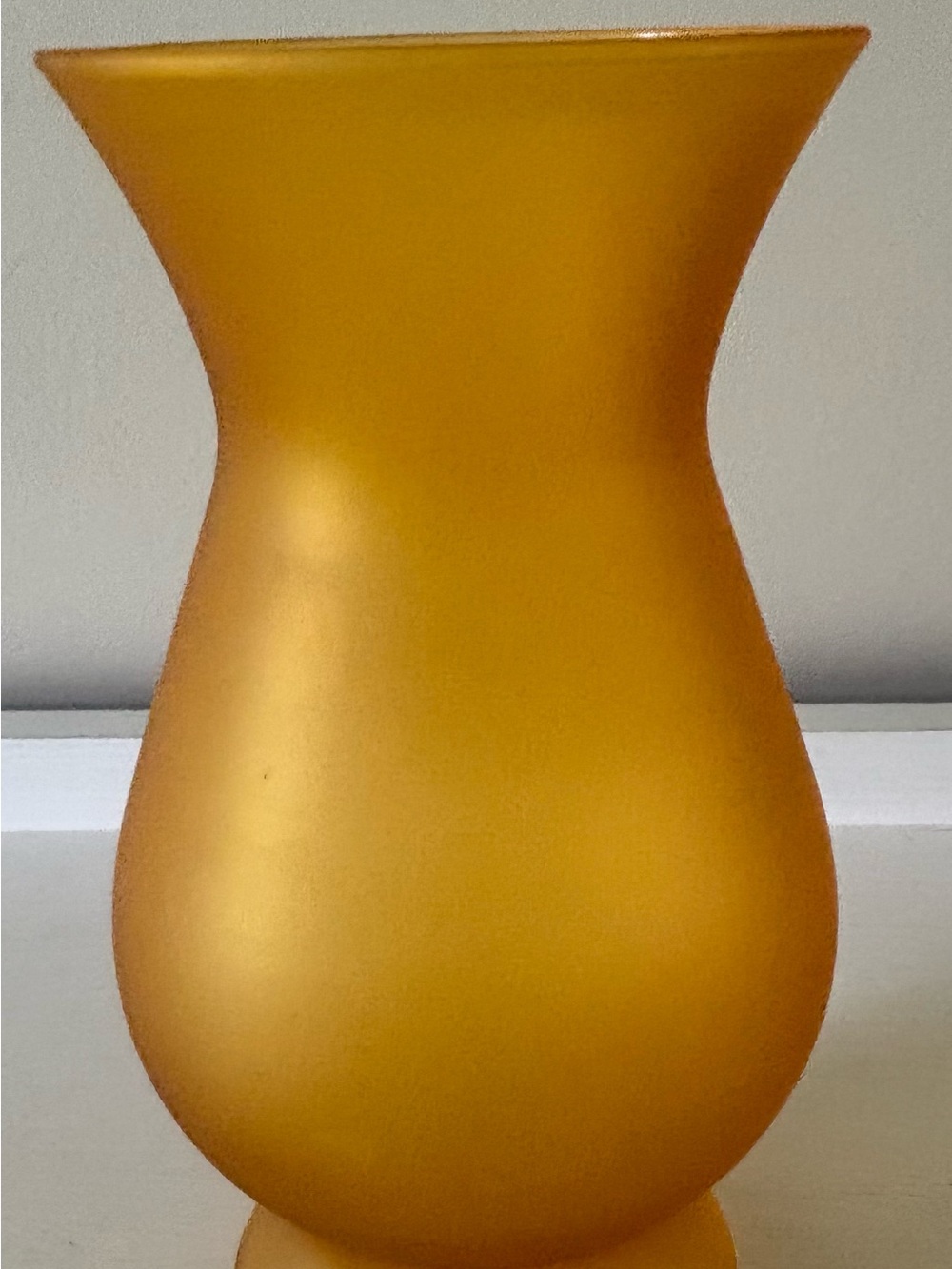 Matte Gold Glass Accent Vase - Home Accents
